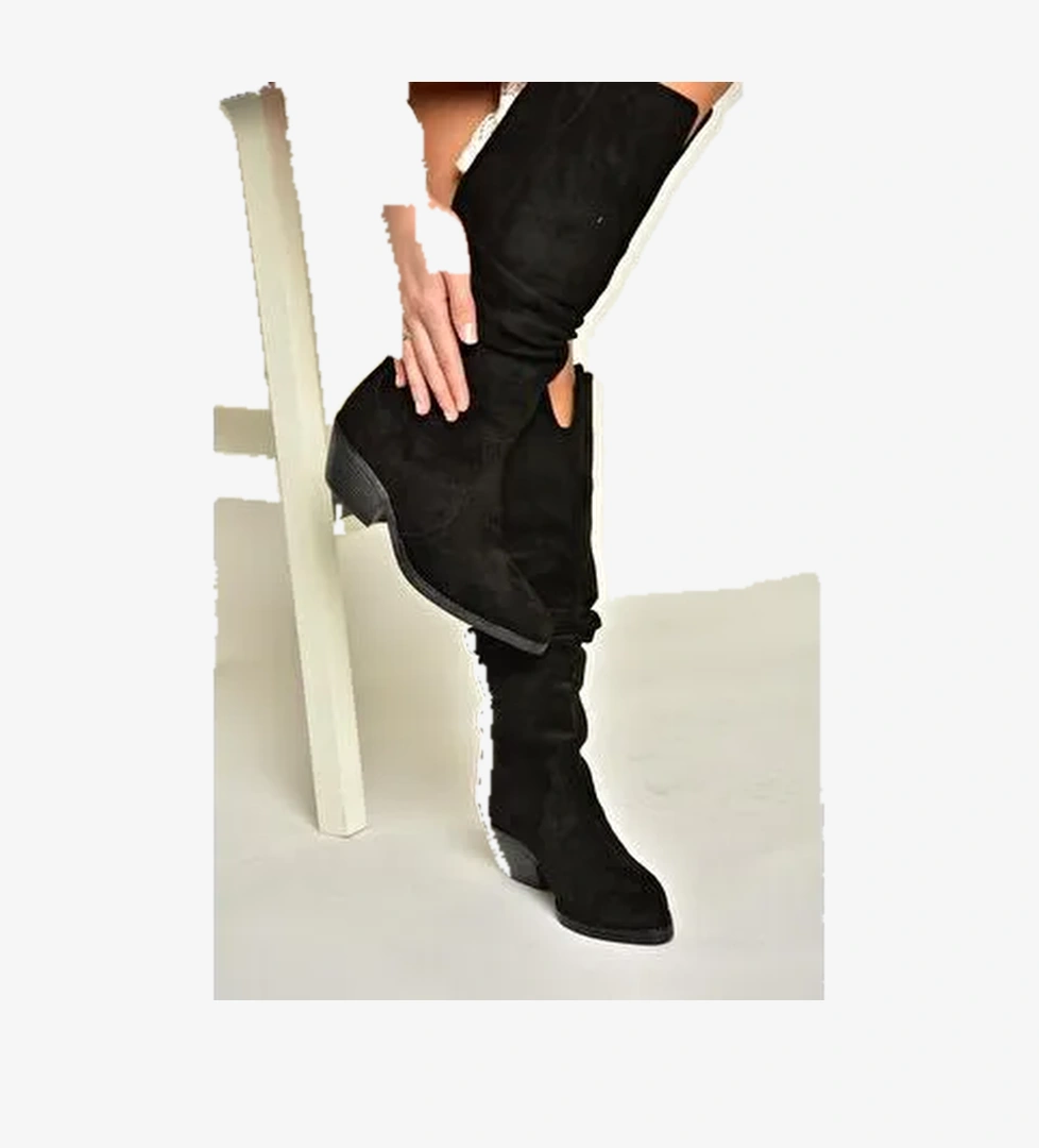 T4044010 Siyah Kadın Çizme - Görsel 1