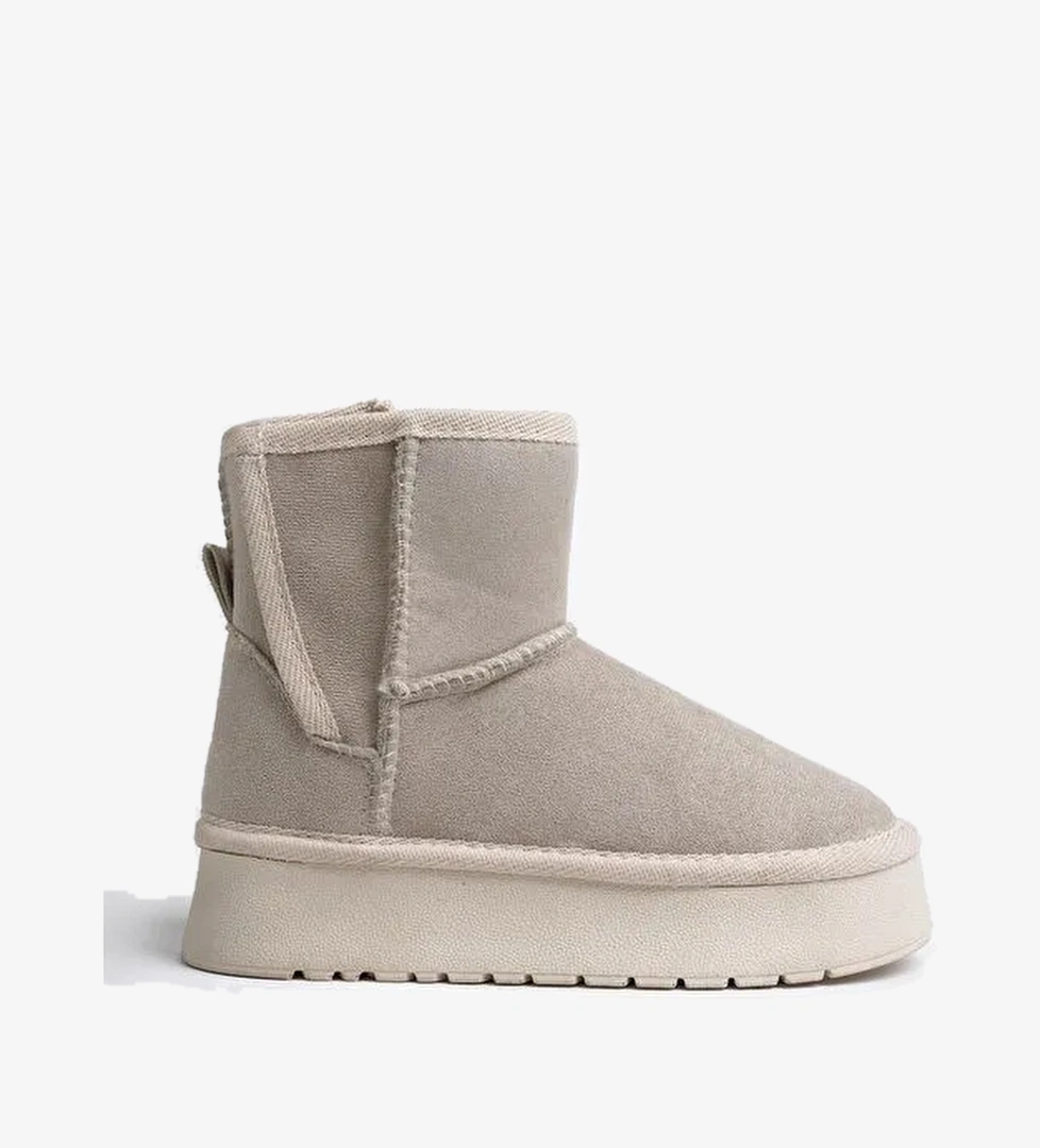 MİXS Kalın Taban İçi Tüylü Cırtlı Günlük Mini Çocuk Bot