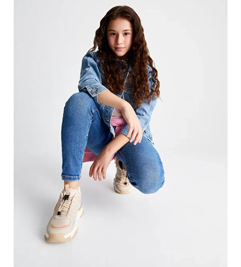 Vicco Kobalt Hafif Unisex Okul Öncesi Bej Spor Ayakkabı model görseli