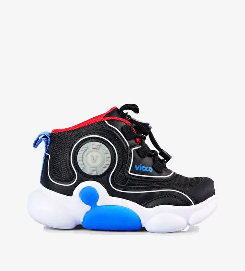 Vento Işıklı Erkek Bebek Siyah Bot - Görsel 1