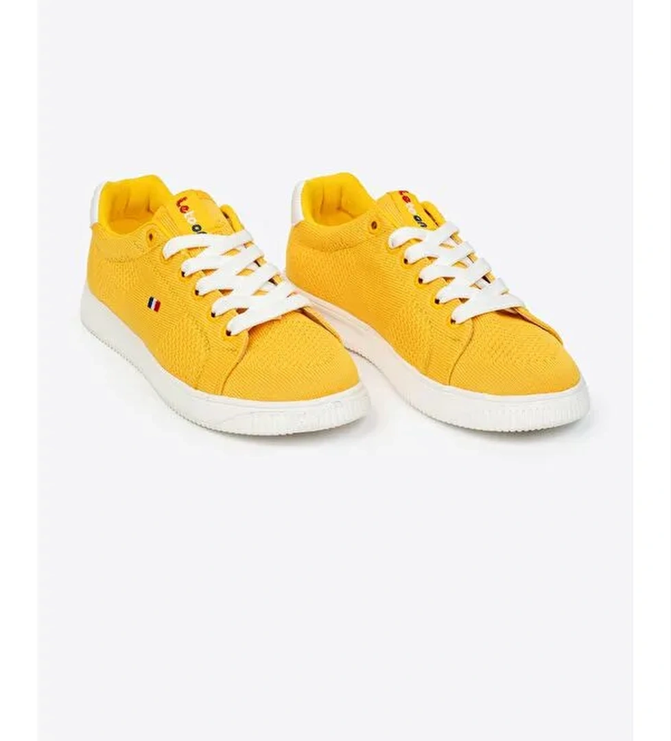 Yuvarlak Burunlu Bağcıklı Desenli Kadın Spor Ayakkabı - Görsel 1