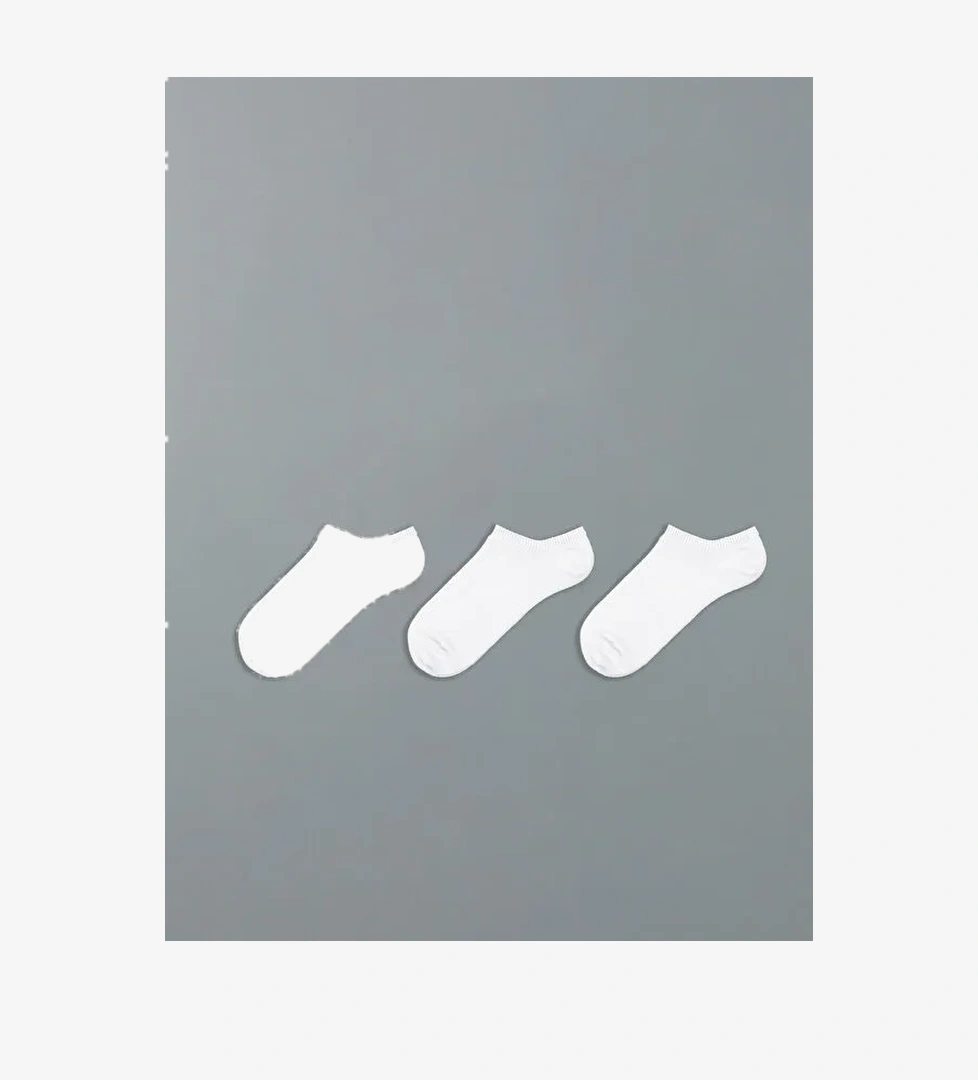 Lcw Dream Kadın Düz Sneaker Çorap 3'lü model görseli