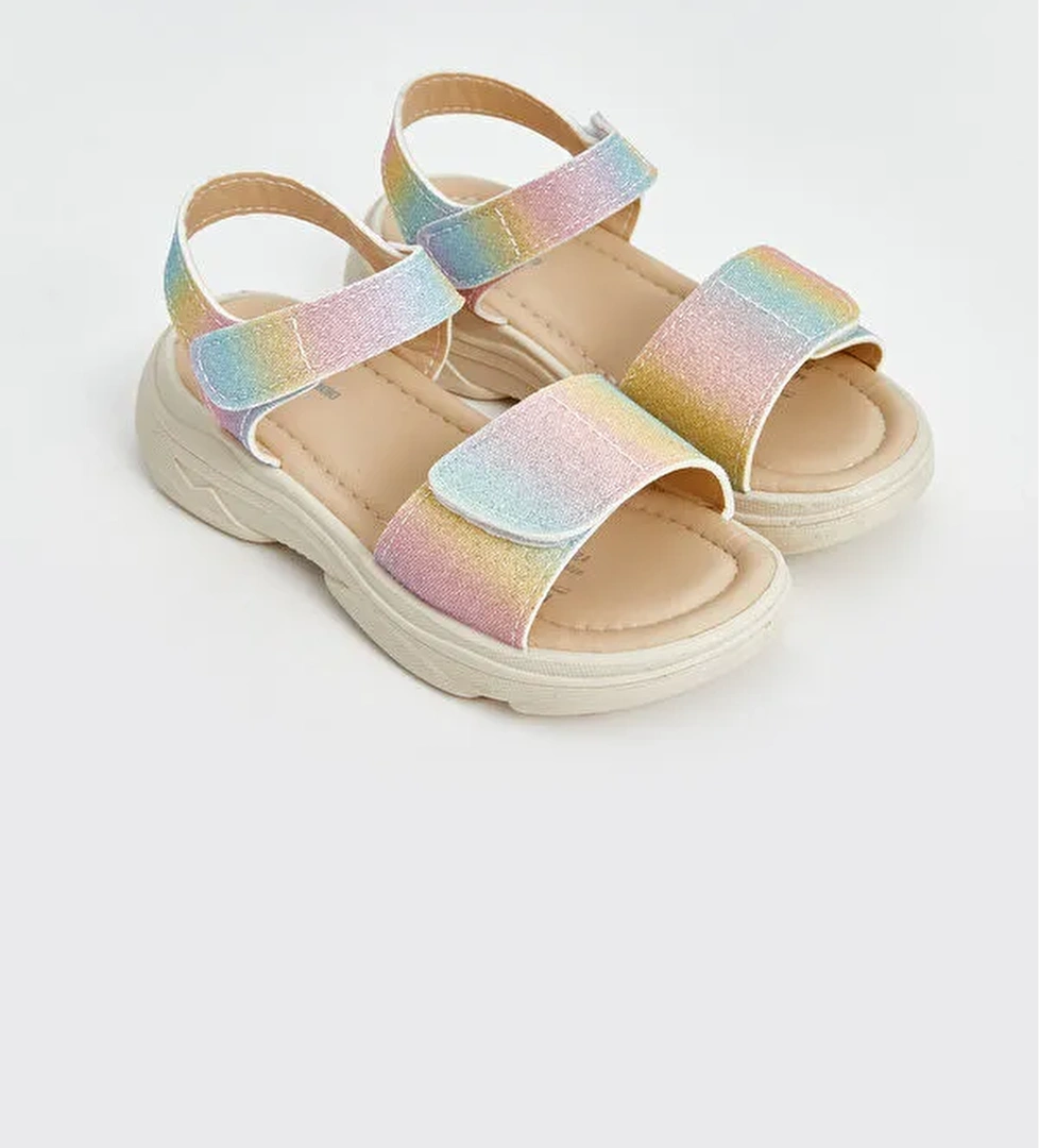 Cırt Cırtlı Kız Çocuk Sandalet - Görsel 1