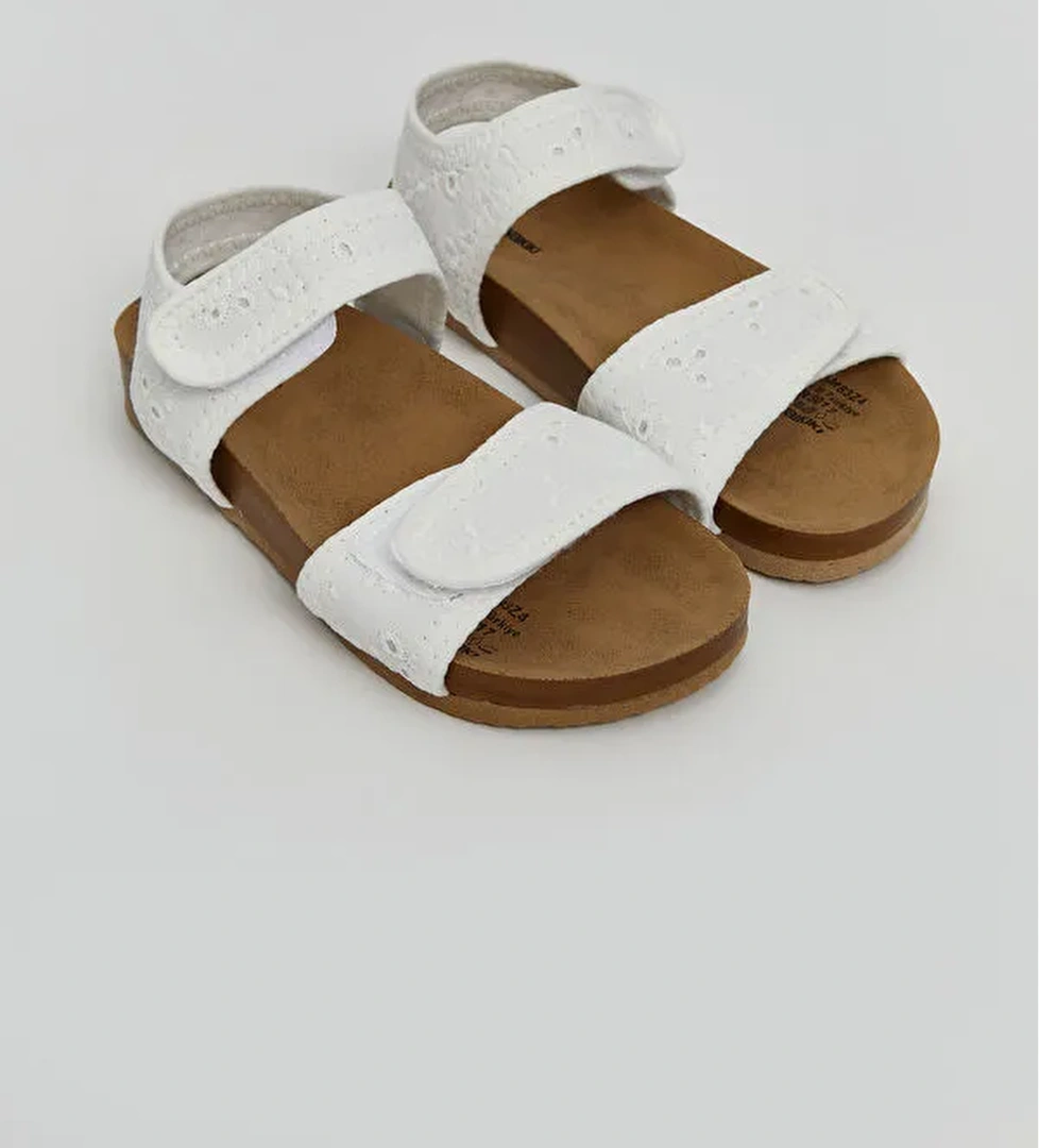 Cırt Cırtlı Kız Çocuk Sandalet - Görsel 1