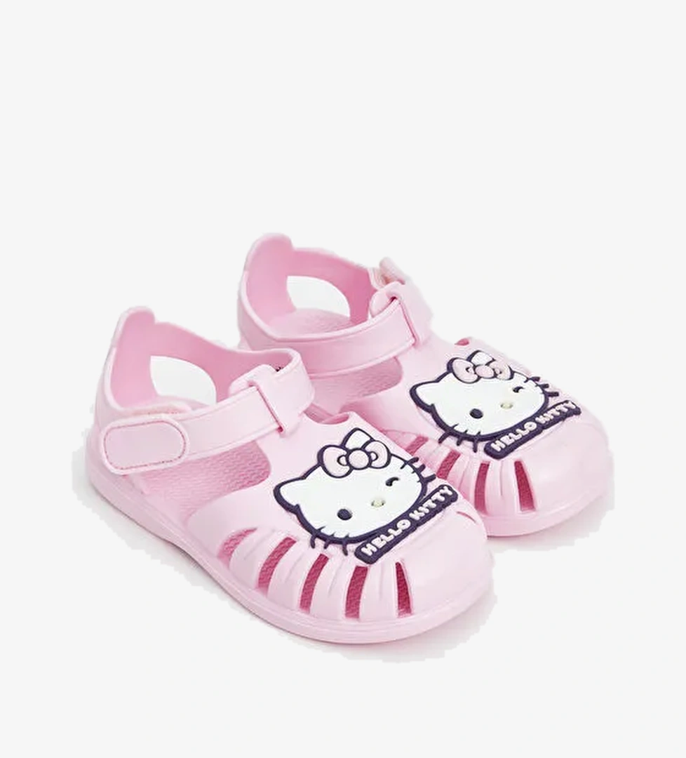 Hello Kitty Baskılı Kız Bebek Sandalet - Görsel 1