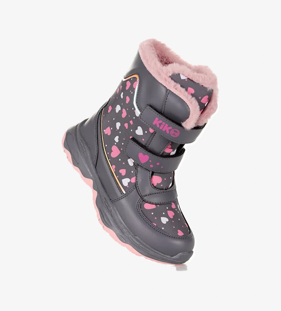 Kartanesi Cırtlı Kız Çocuk Kar Bot Soğuk Suya Dayanıklı - Görsel 1