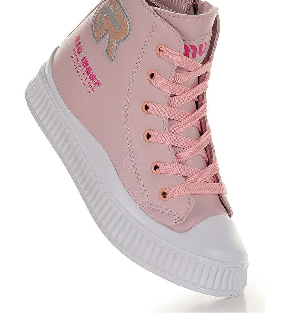 Wasp Fermuarlı Günlük Kız Çocuk Bot Ayakkabı - Görsel 1