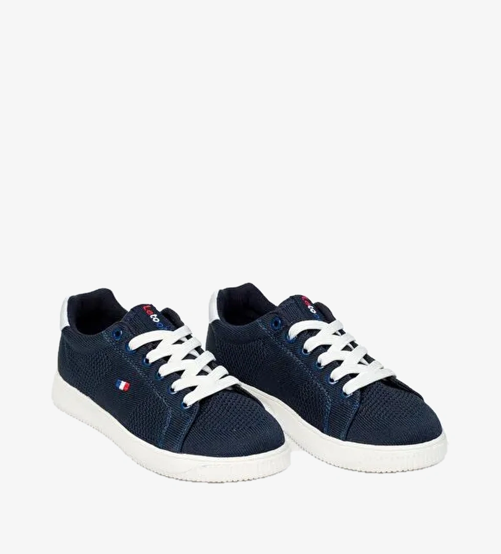 Yuvarlak Burunlu Bağcıklı Desenli Kadın Spor Ayakkabı - Görsel 1