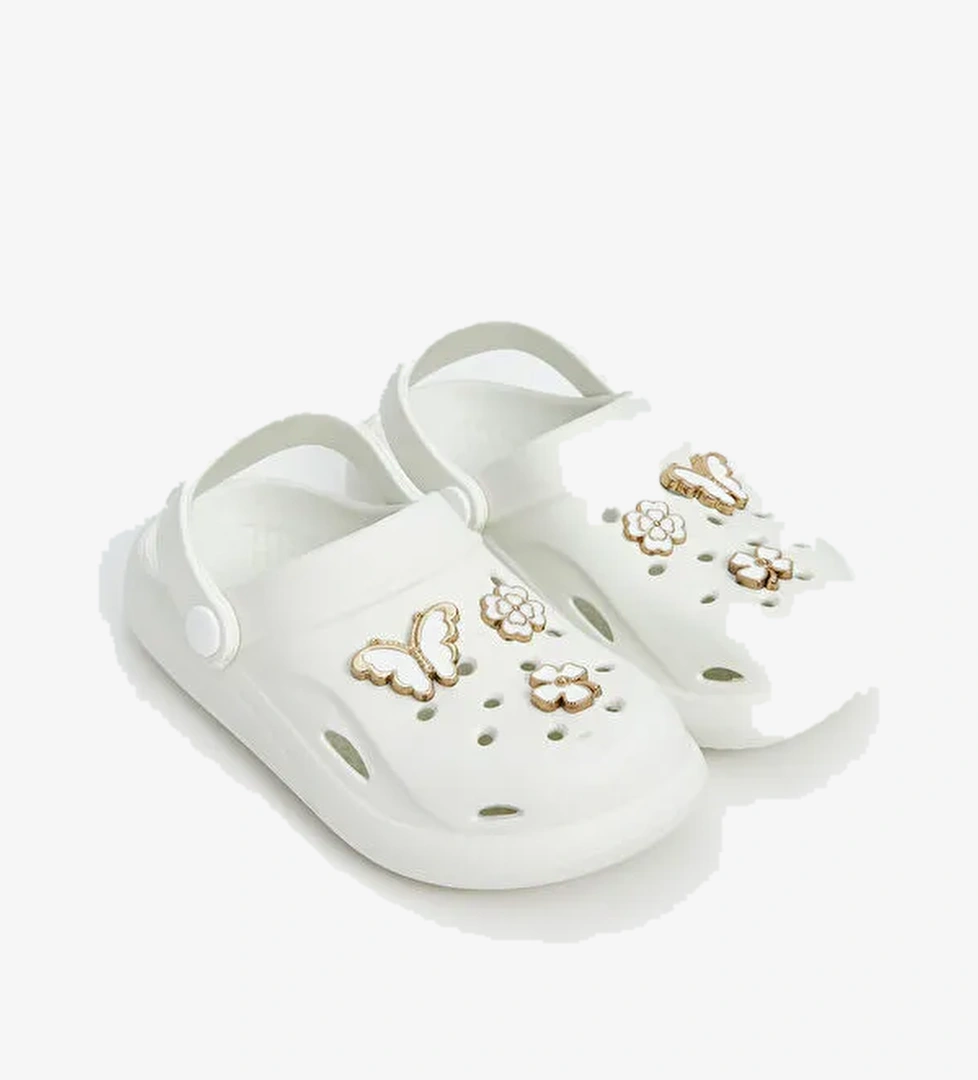 Lcw Steps Beyaz Lcw Steps Baskili Kız Çocuk Plaj Sandaleti