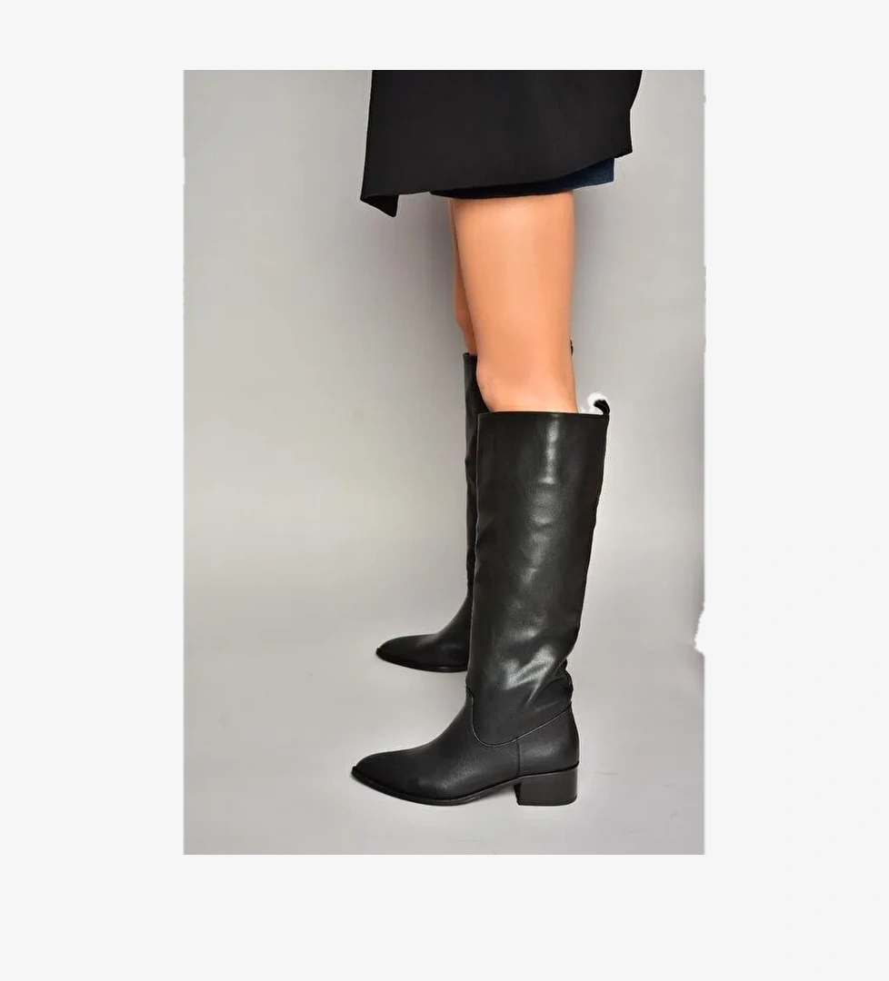 T422587009 Siyah Kadın Çizme - Görsel 1