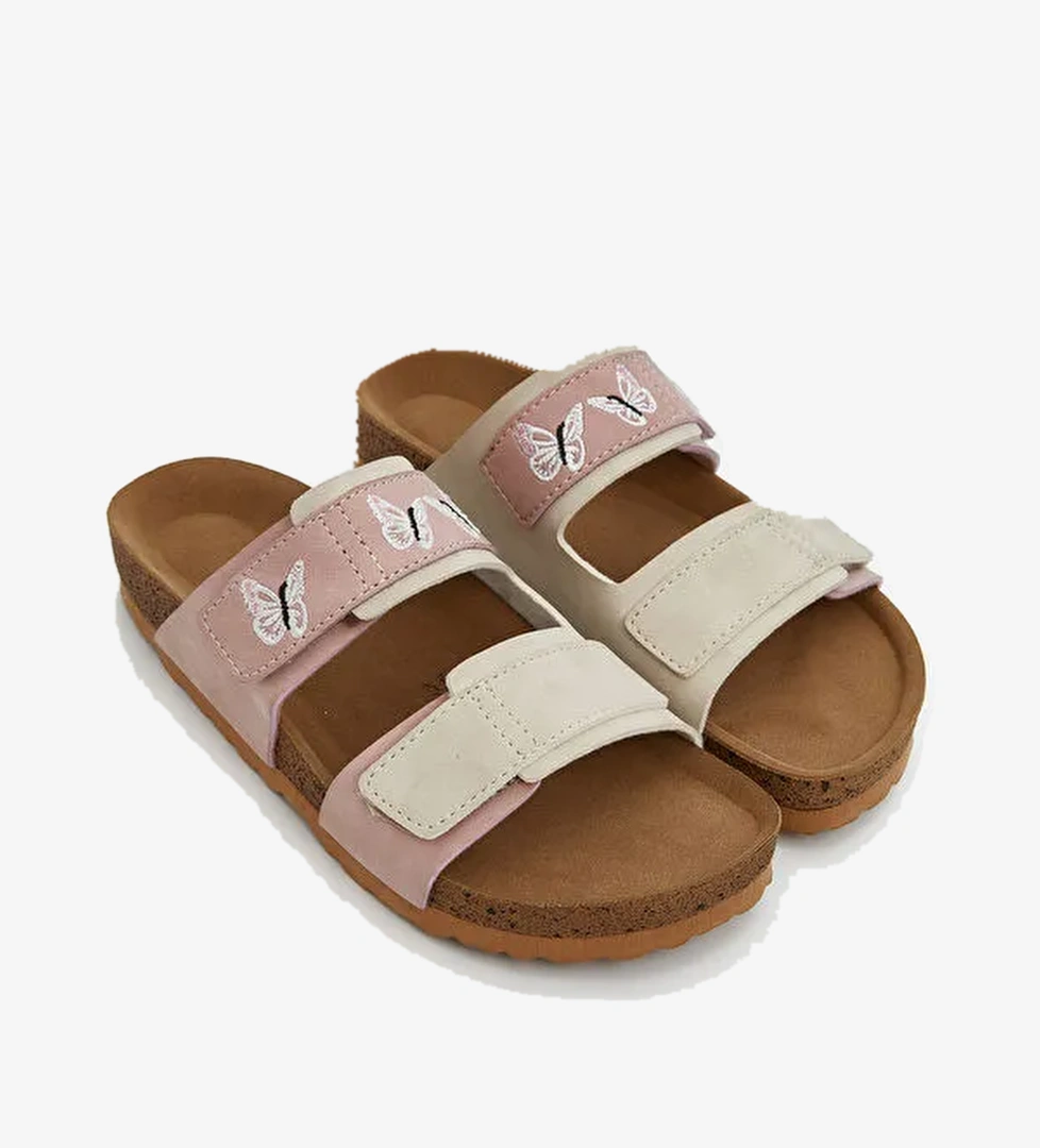 Çift Bantlı Kadın Terlik - Görsel 1