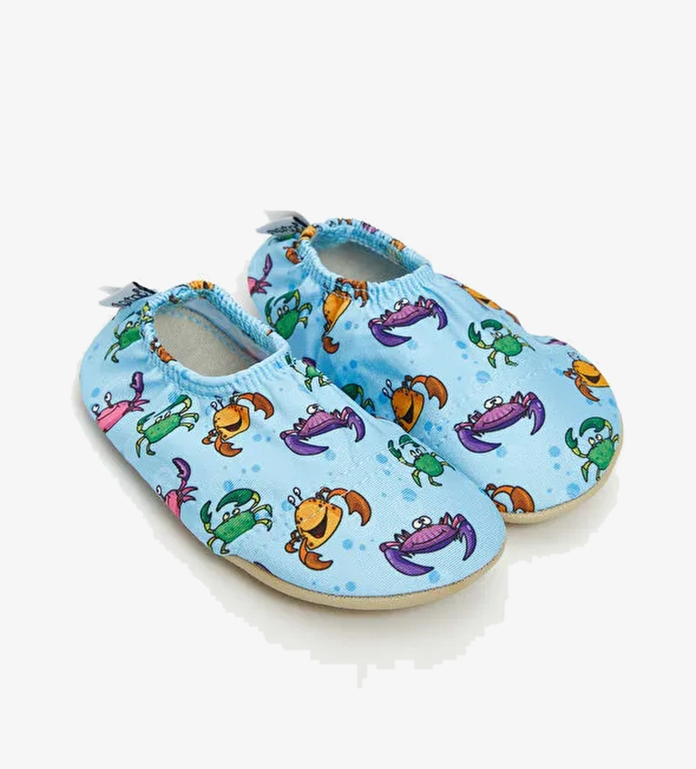 Baskılı Erkek Bebek Deniz Ayakkabısı - Görsel 1