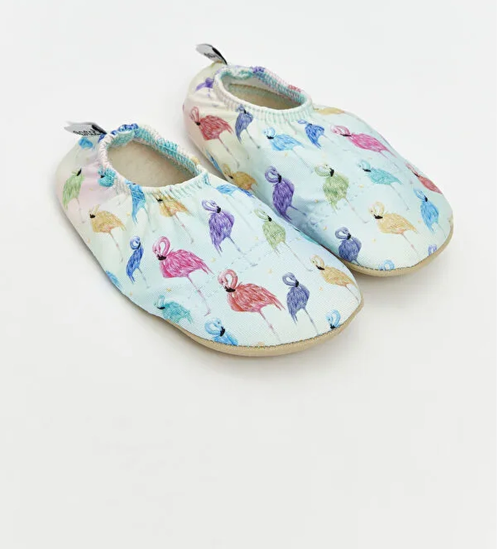 Baskılı Kız Bebek Deniz Ayakkabısı - Görsel 1