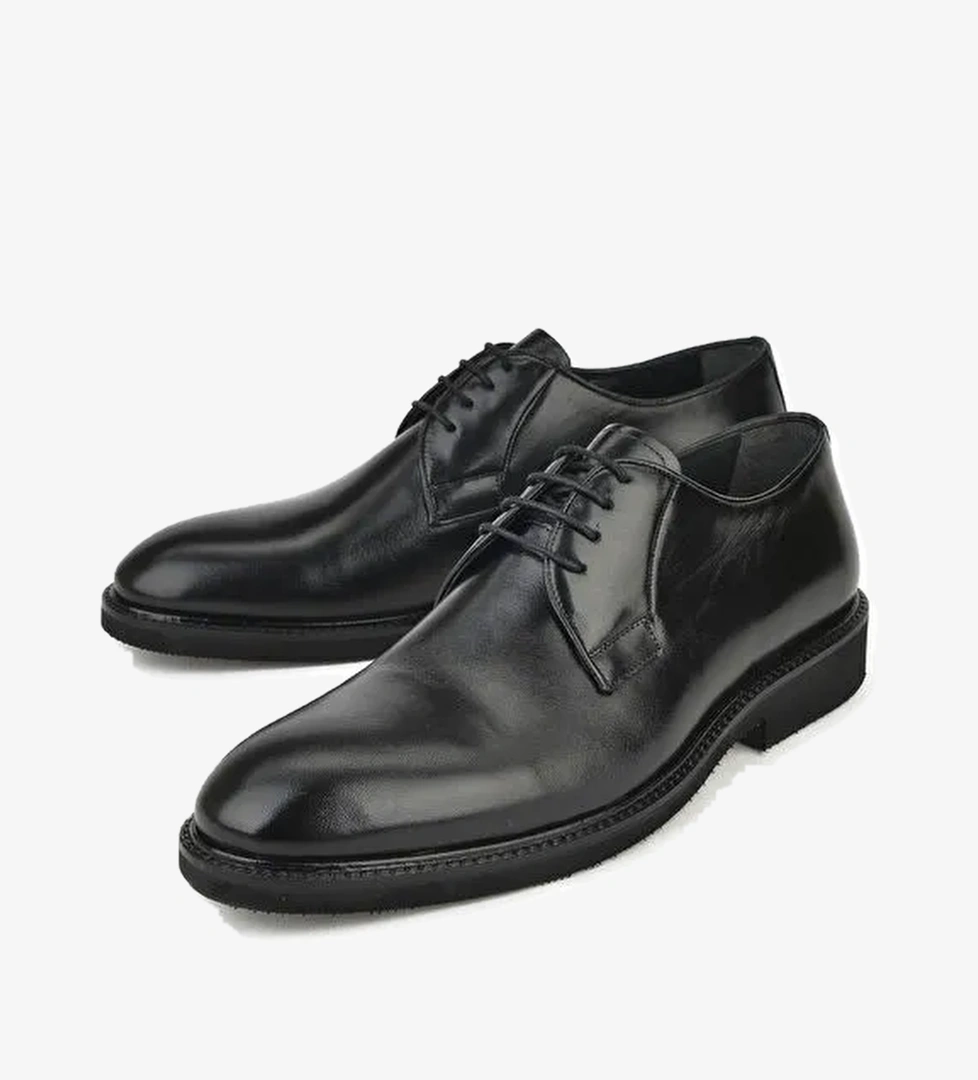 Erkek Hakiki Deri Ayakkabı 143145Z1519 Siyah - Görsel 1