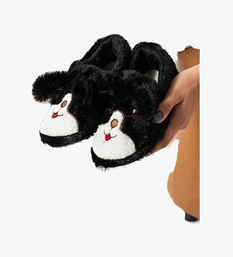 Asko Kulakcıklı Kaydırmaz Kreş Ev Okul Ayakkabısı Unisex Çocuk Panduf - Görsel 1