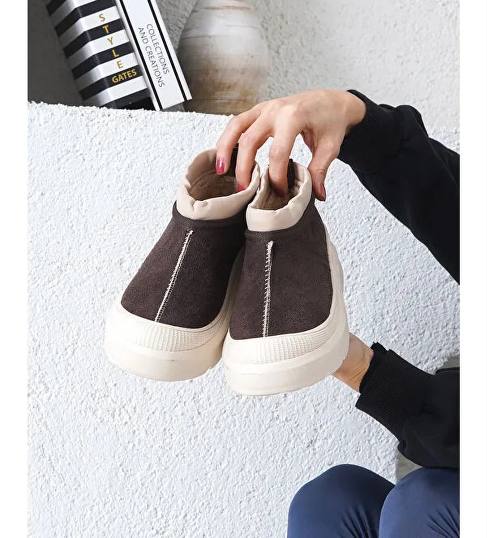 D436 Kadın Soğuk Geçirmez Kışlık Bot