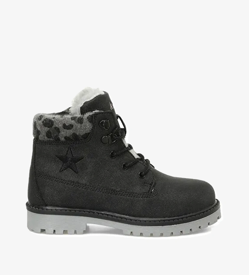 LEOW 4PR Siyah Kız Çocuk Worker Bot - Görsel 1