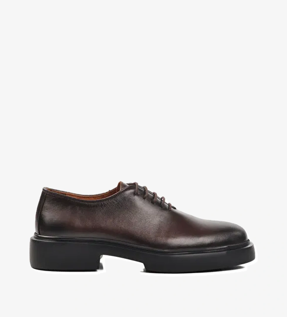 Kahve Hakiki Deri Erkek Klasik Ayakkabı Premium 150 M