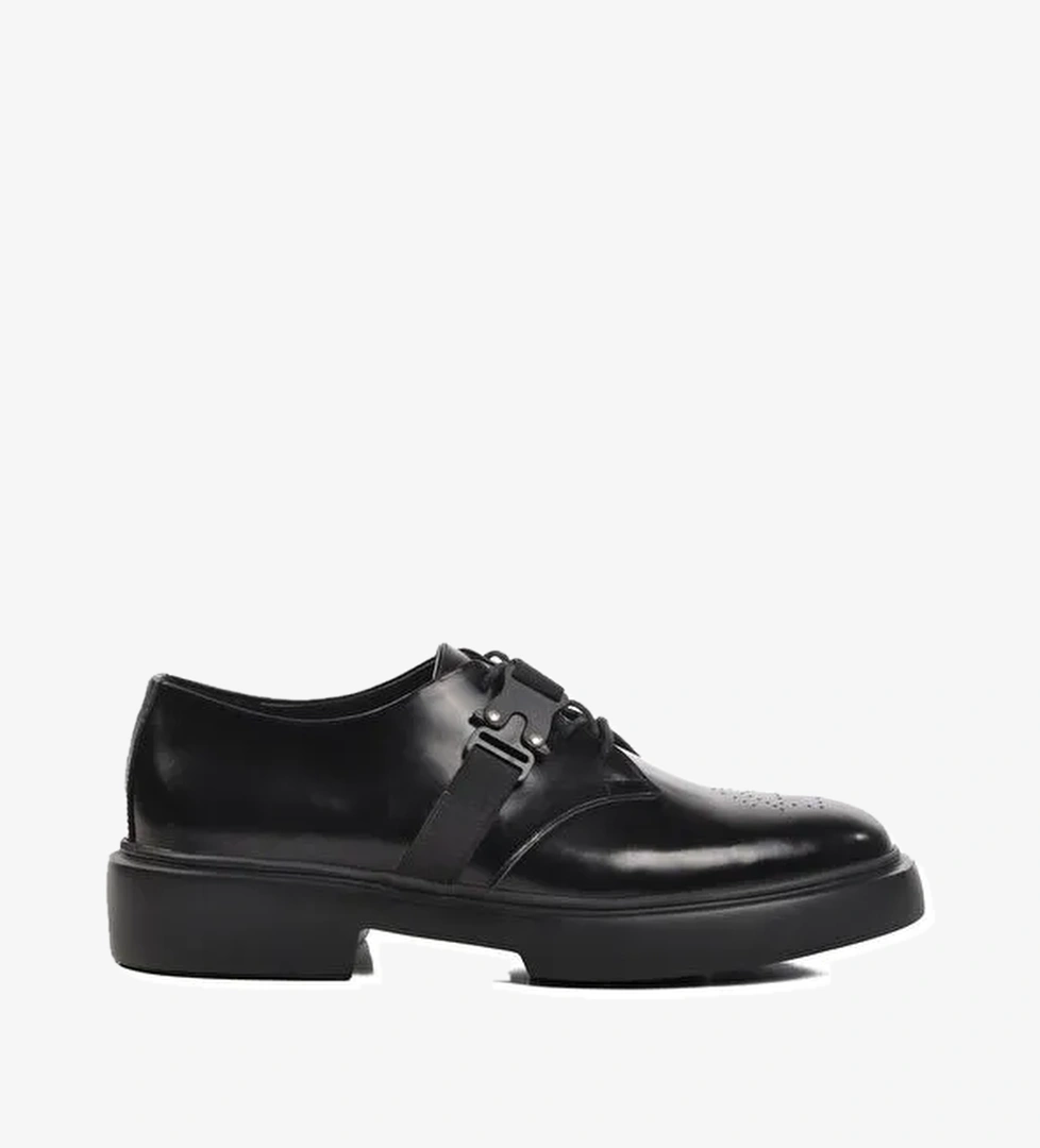 Siyah Açma Hakiki Deri Erkek Klasik Ayakkabı Premium 138 M