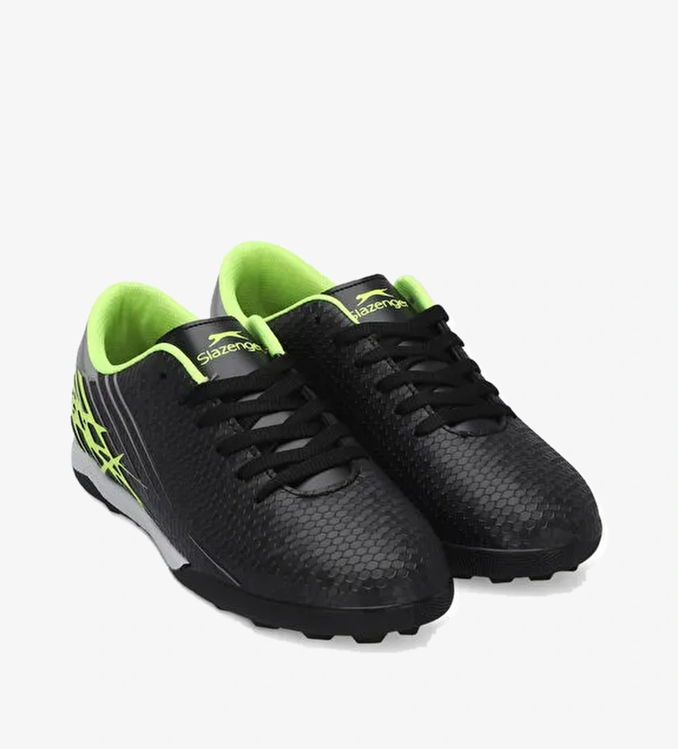 CARLO I Unisex Çocuk Halı Saha Siyah / Yeşil Futbol Ayakkabısı - Görsel 1