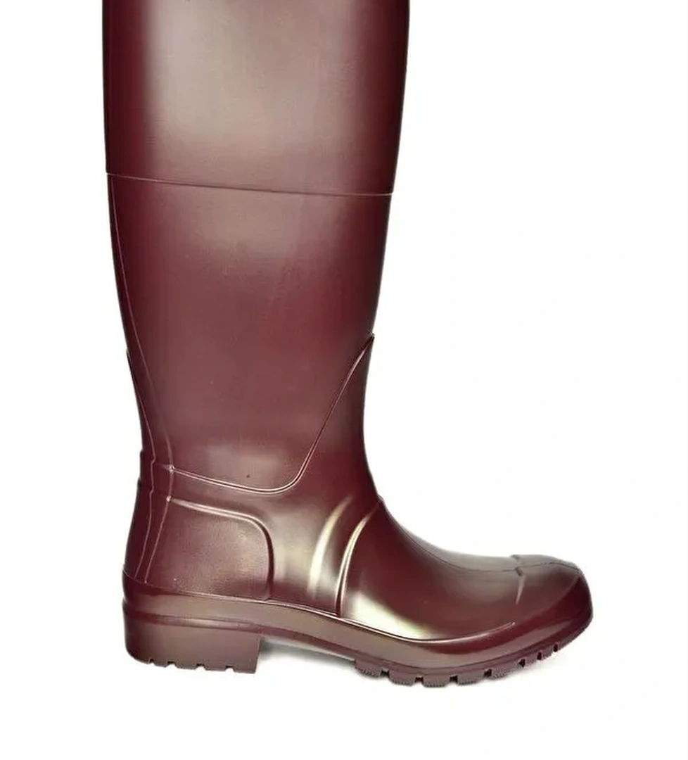 T858704009 Bordo Kadın Çizme - Görsel 1