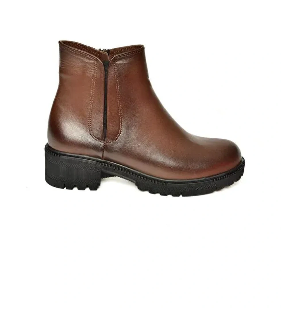 J654011903 Kahverengi Kadın Bot - Görsel 1