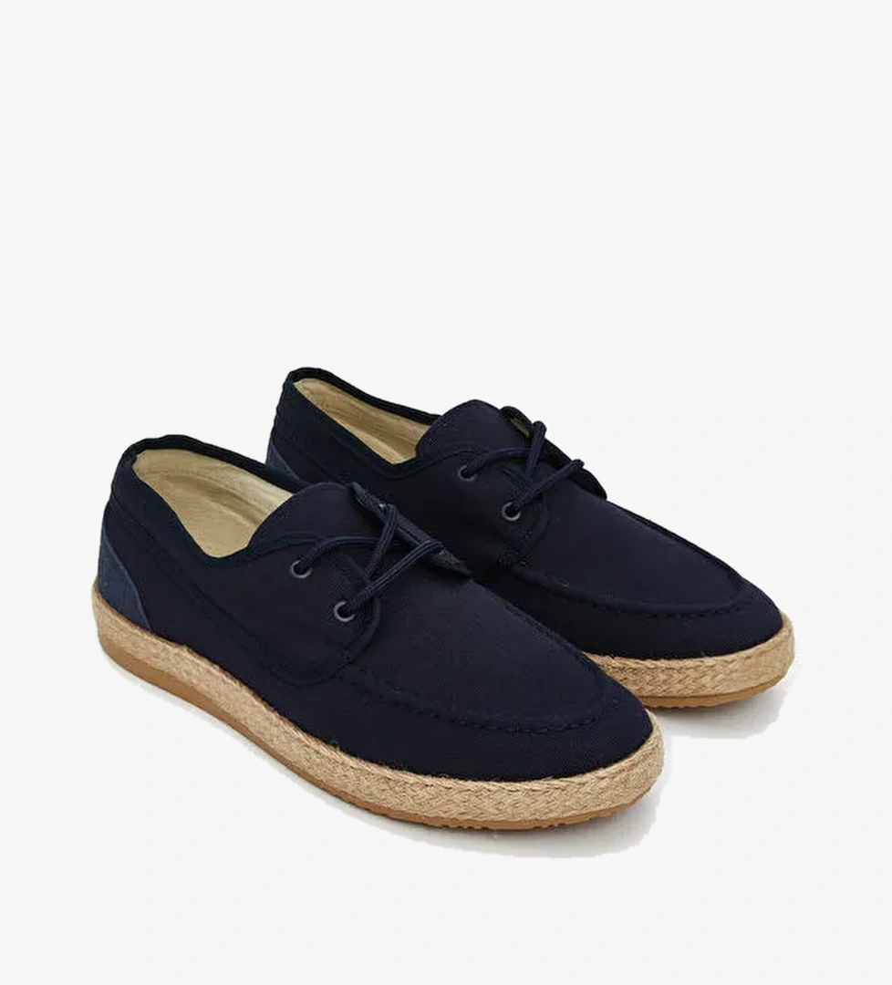 Bağcıklı Hasır Tabanlı Erkek Klasik Ayakkabı - Görsel 1