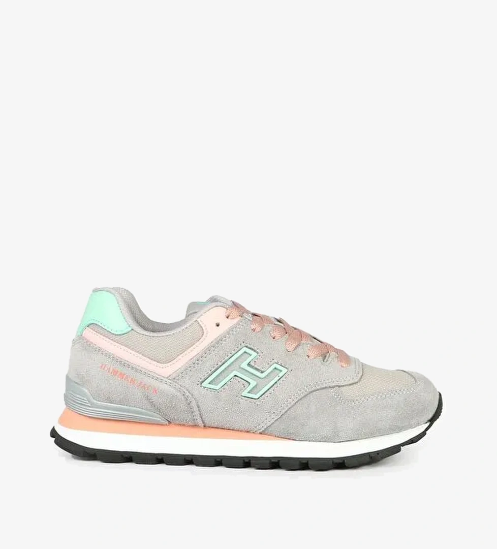 Chile Hakiki Deri Gri Somon Kadın Spor Ayakkabı - Görsel 1