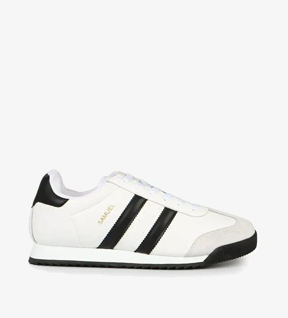 Samuel Beyaz Siyah Erkek Spor Ayakkabı - Görsel 1