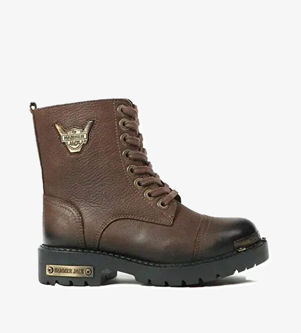 Hammer Jack Hakiki Deri Kahve Yıkama Nubuk Çocuk Bot model görseli