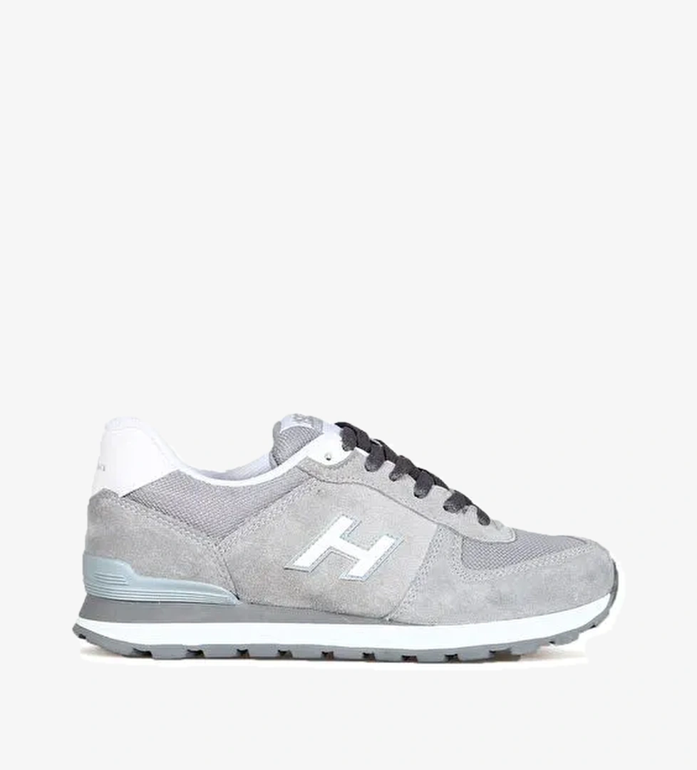 Peru Hakiki Deri Açık Gri - Beyaz Kadın Spor Ayakkabı - Görsel 1