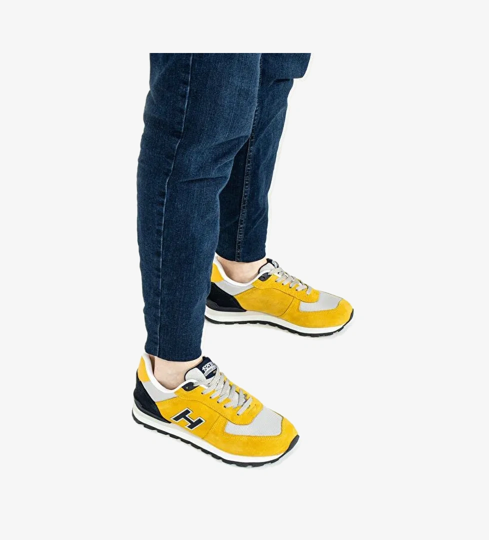 Peru Hakiki Deri Hardal sarı Erkek Spor Ayakkabı - Görsel 1