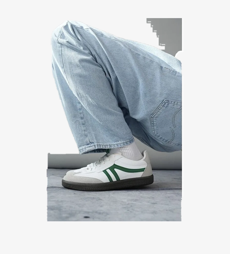 GARCİA Unisex Ortopedik Günlük Bağcıklı Yürüyüş Koşu Sneaker Spor Ayakkabı