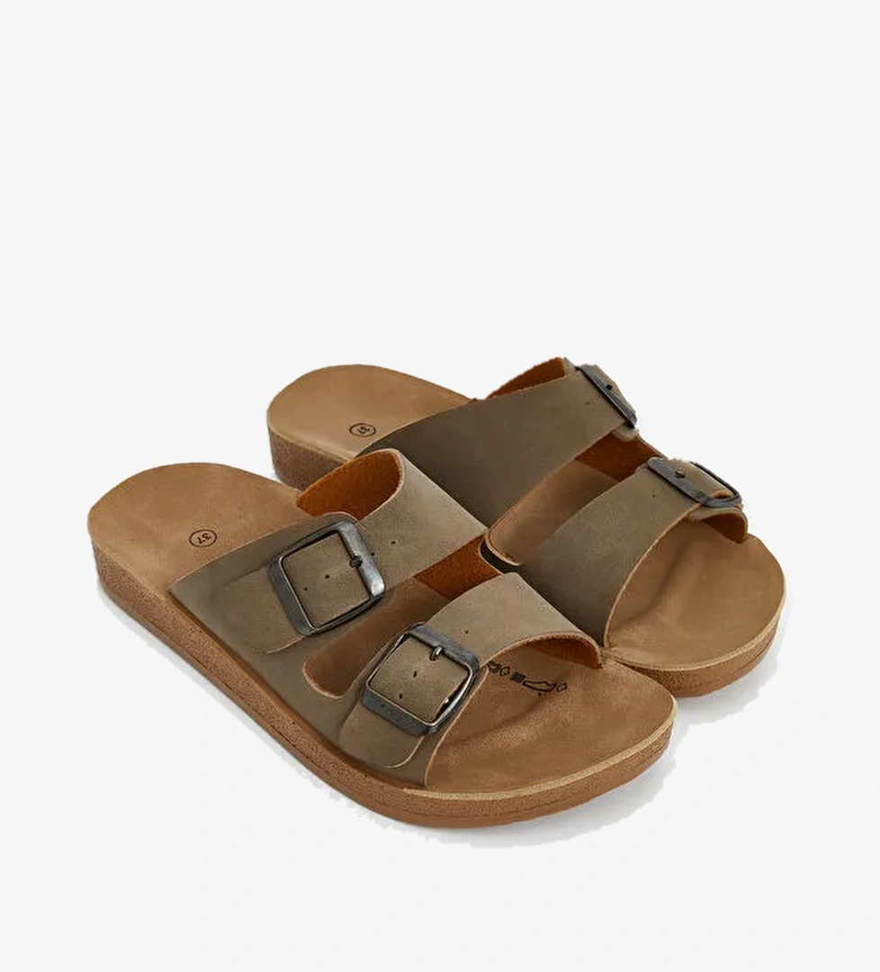 Lcw Steps Çift Bantlı Kız Çocuk Terlik model görseli