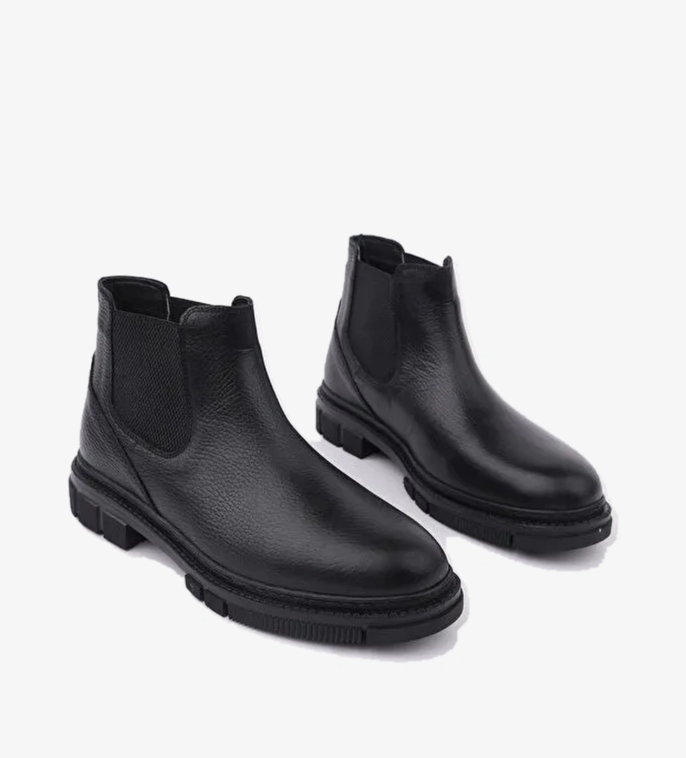 Muggo Thor Garantili Hakiki Deri Kalın Taban Erkek Kışlık Chelsea Bot model görseli