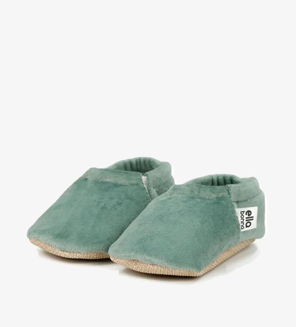 Kadife Bebek Patiği, Kaydırmaz Taban, Kreş Ayakkabısı Patik