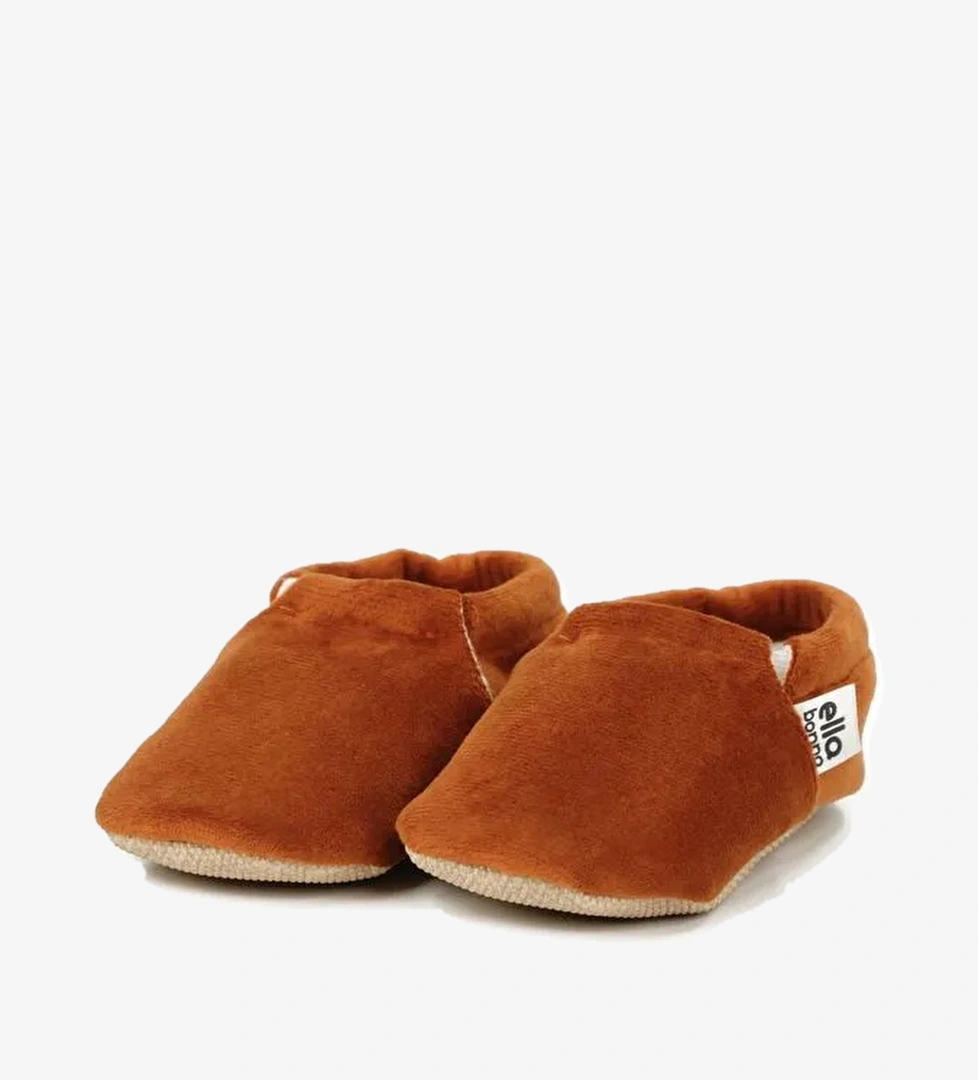 Kadife Bebek Patiği, Kaydırmaz Taban, Kreş Ayakkabısı Patik