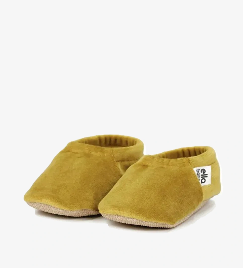 Kadife Bebek Patiği, Kaydırmaz Taban, Kreş Ayakkabısı Patik