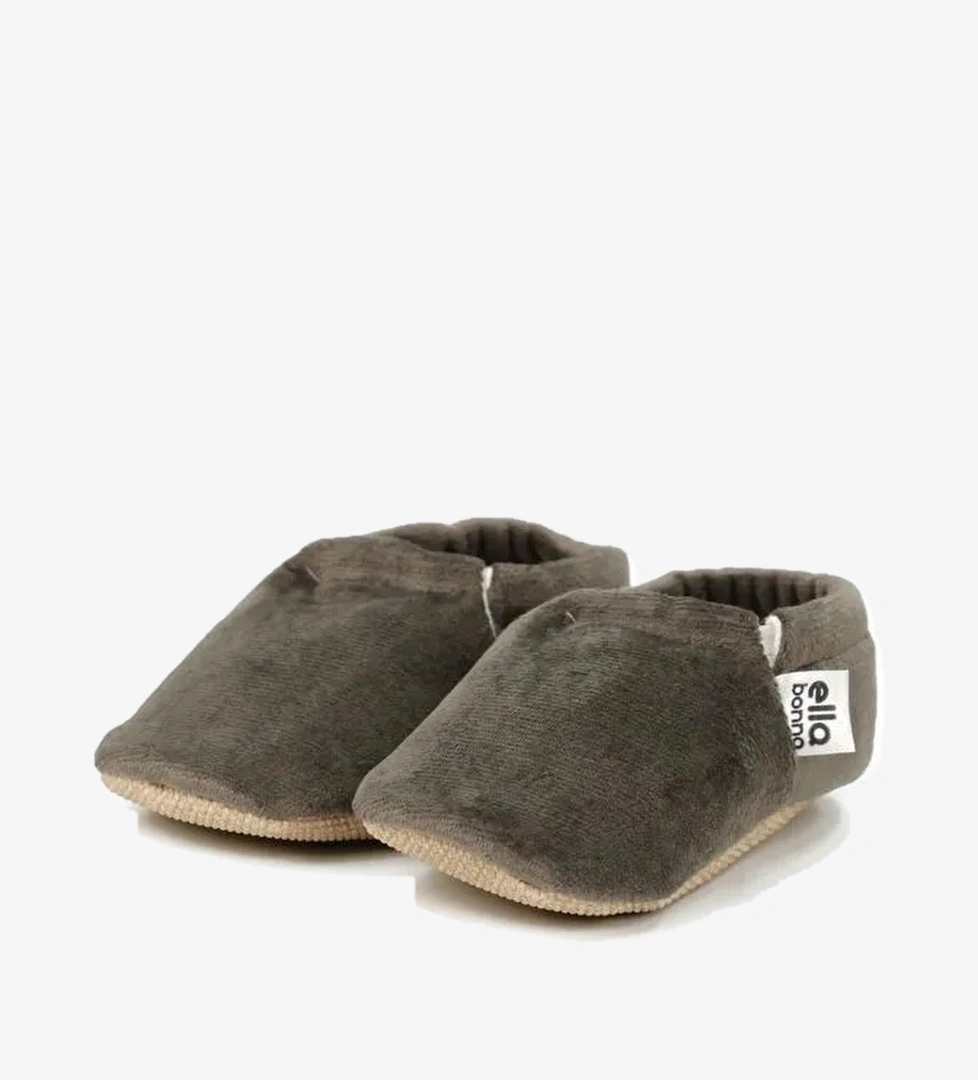 Kadife Bebek Patiği, Kaydırmaz Taban, Kreş Ayakkabısı Patik