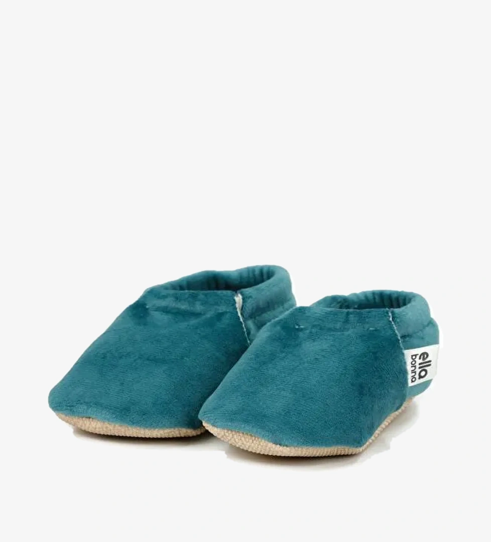 Kadife Bebek Patiği, Kaydırmaz Taban, Kreş Ayakkabısı Patik