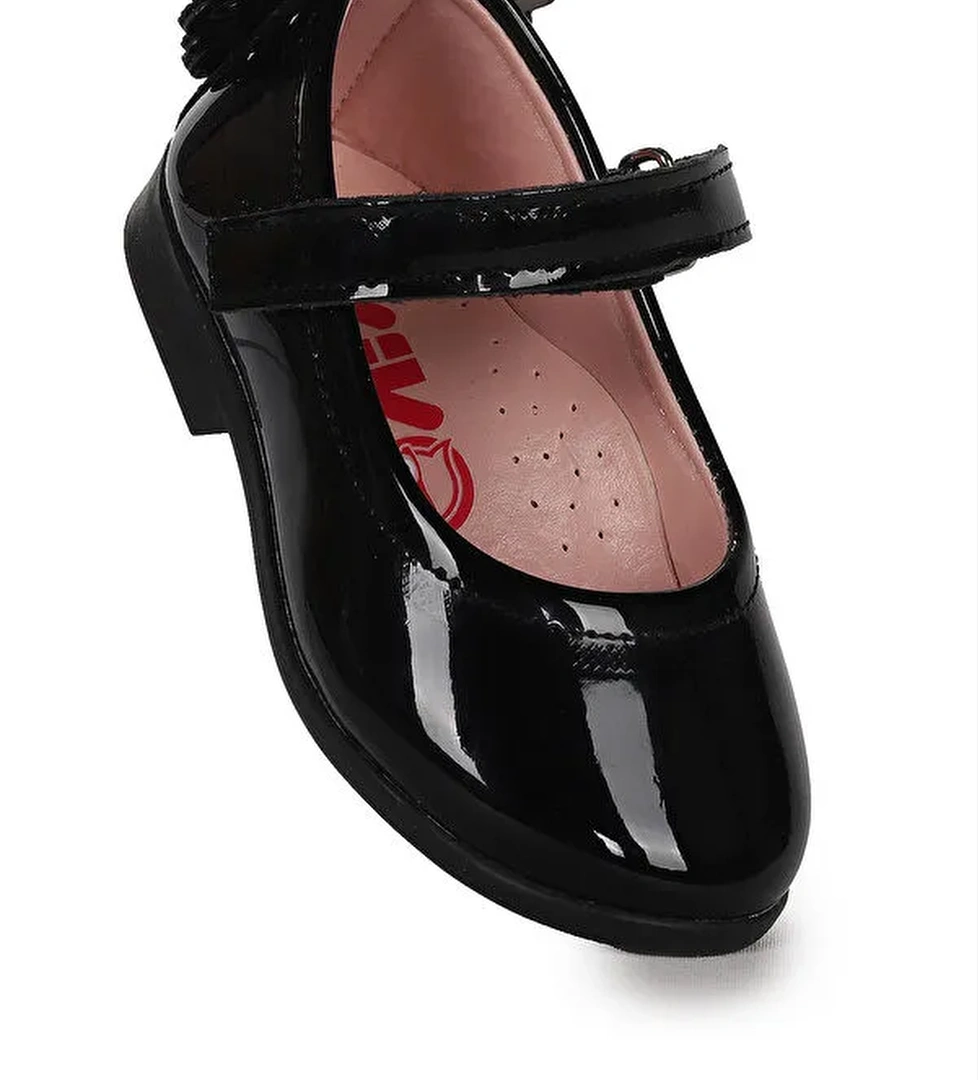 Friga Ayna Kelebek Cırtlı Kız Bebek Babet Ayakkabı