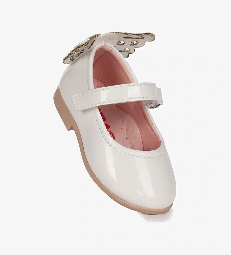 Friga Ayna Kelebek Cırtlı Kız Bebek Babet Ayakkabı