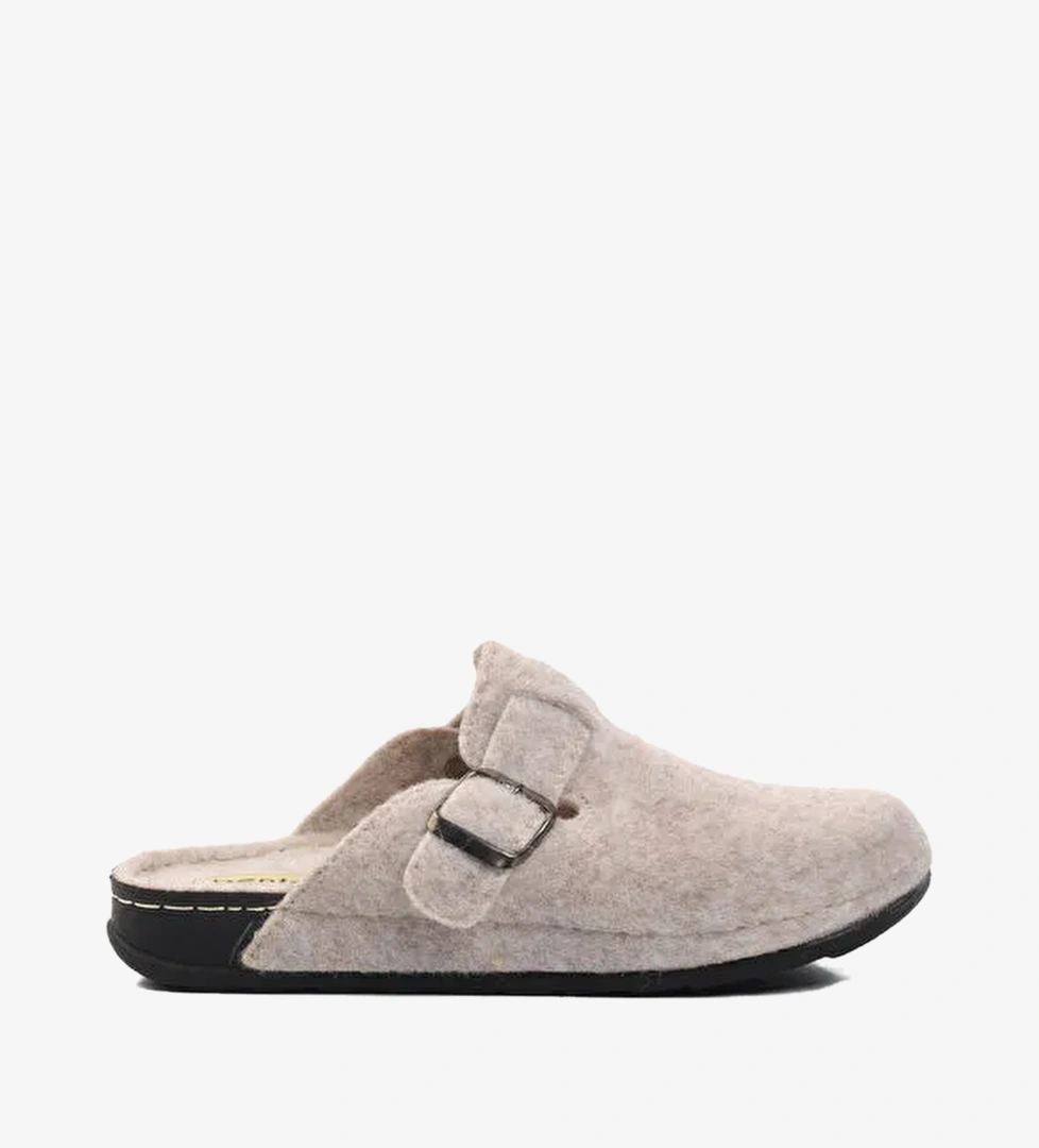 Ayakmod Bej Ayakmod Tekstil Ev Kadın Terlik K-9548