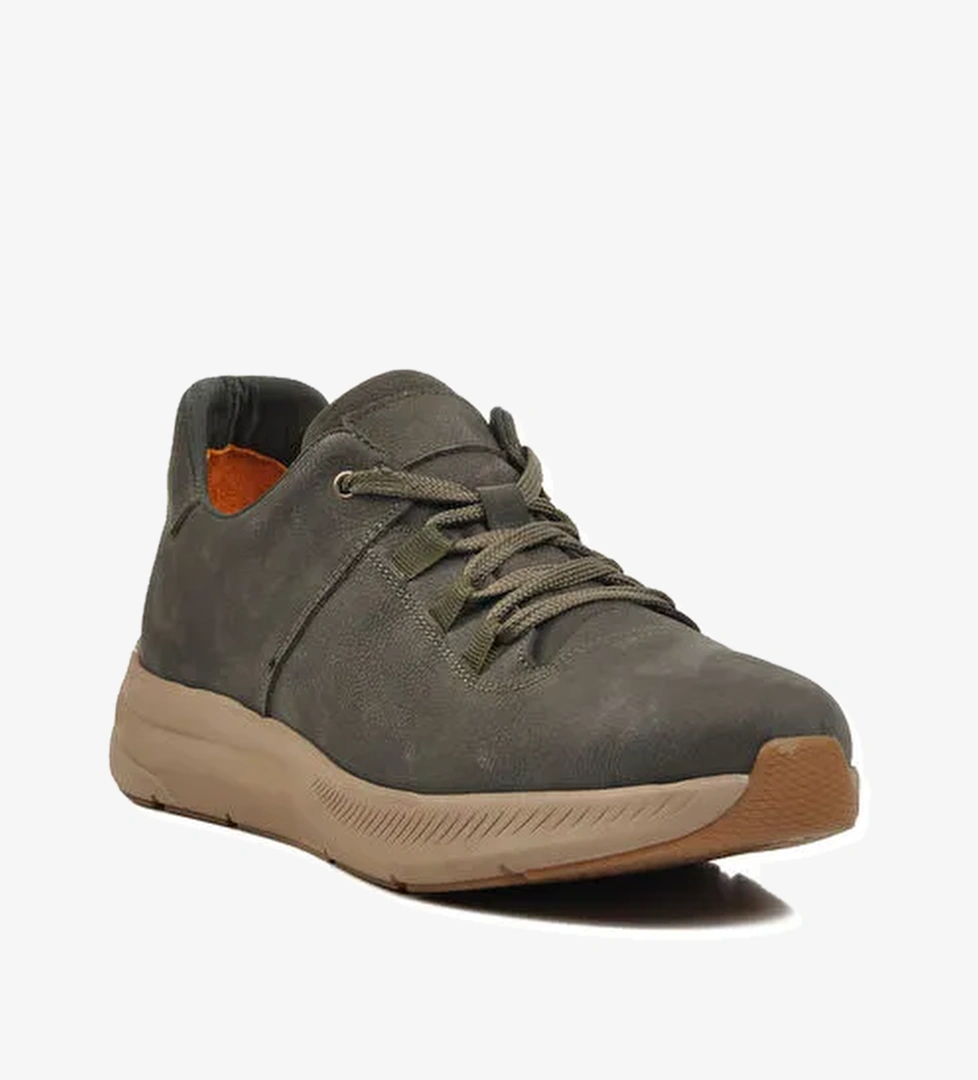 Antrasit Nubuk Hakiki Deri Erkek Casual Ayakkabı 254103 M - Görsel 1