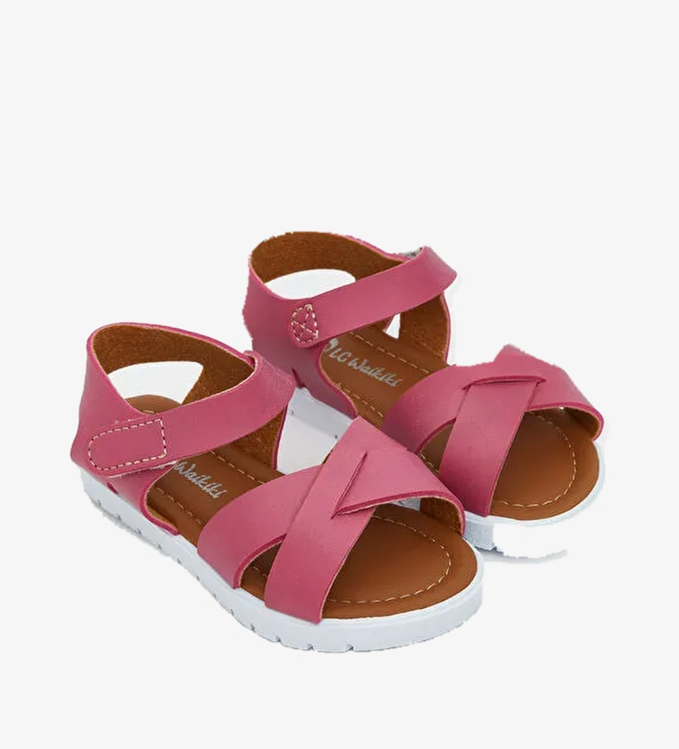 Çapraz Bantlı Kız Bebek Sandalet