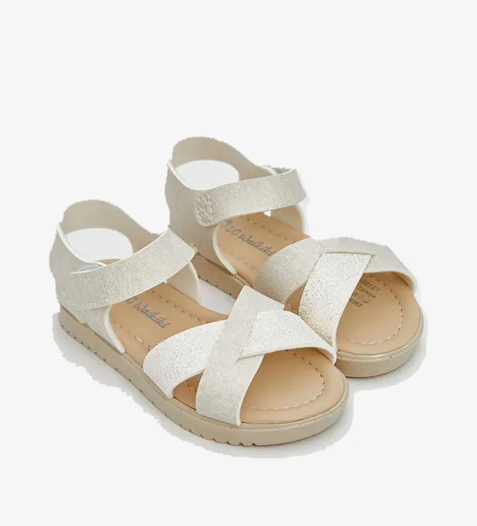 Çapraz Bantlı Kız Bebek Sandalet - Görsel 1