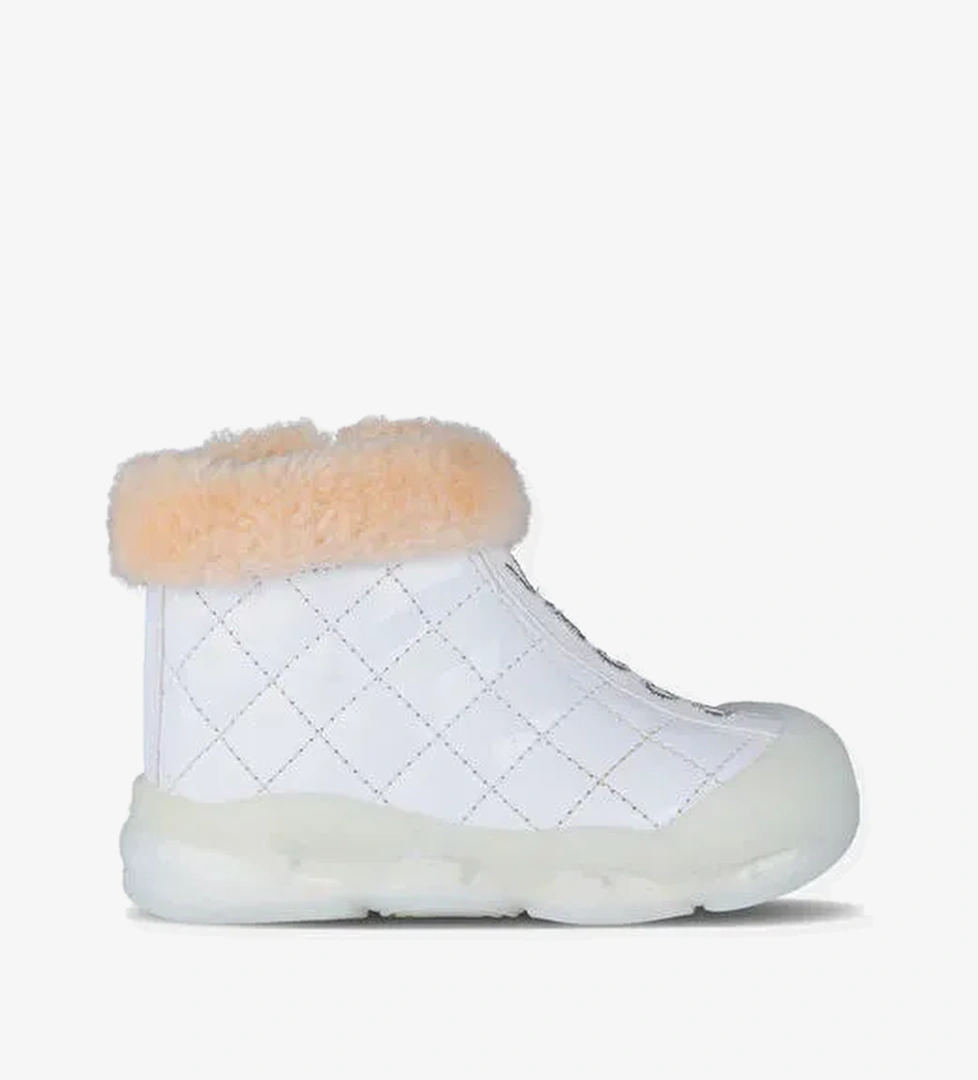 Poppy II Işıklı Kız Bebek Beyaz Bot