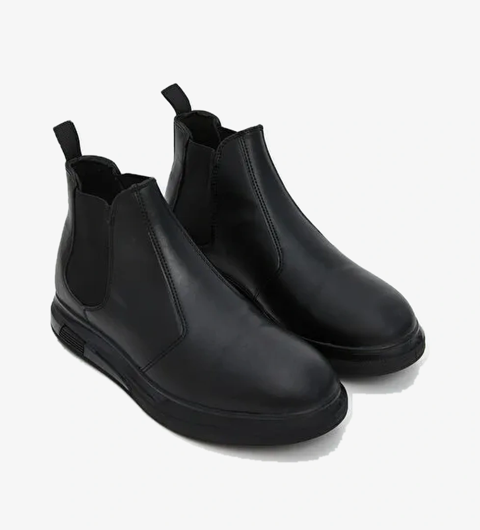 Deri Görünümlü Erkek Çizme - Görsel 1