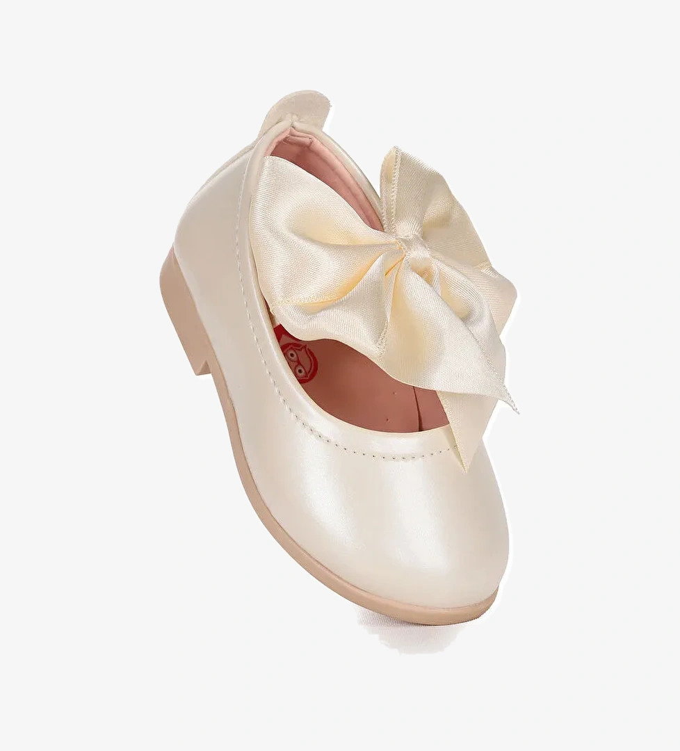 Tari Rugan Fiyonk Lastikli Kız Bebek Babet Ayakkabı