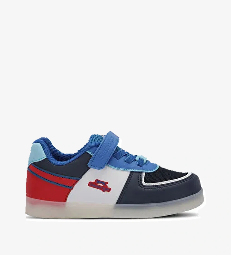 PERLE Erkek Çocuk Cırt Cırtlı Lacivert / Beyaz Sneaker